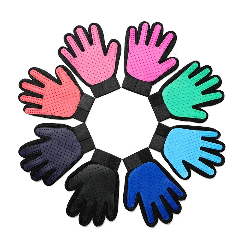Gants toilettage silicone chien chat – Massage, démêlage doux