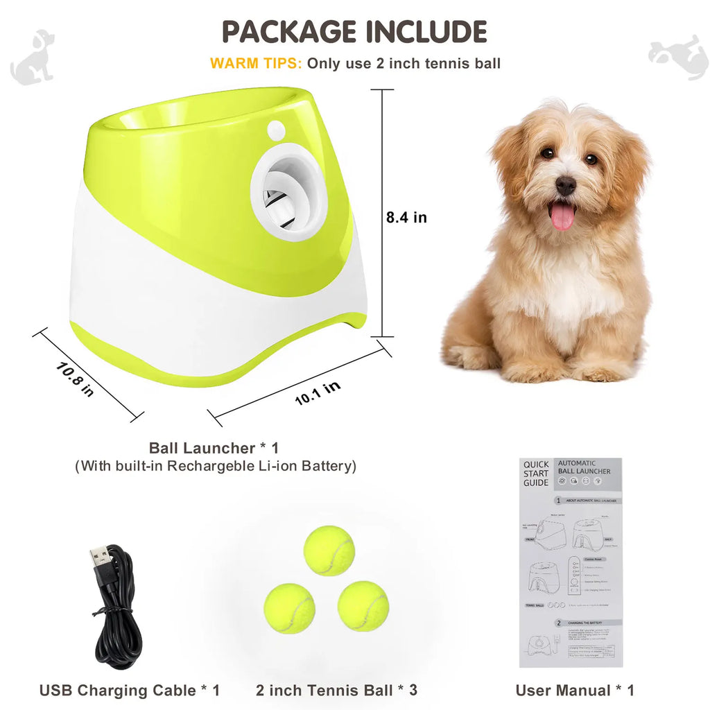 Lance-balles automatique rechargeable chien – Jeu interactif
