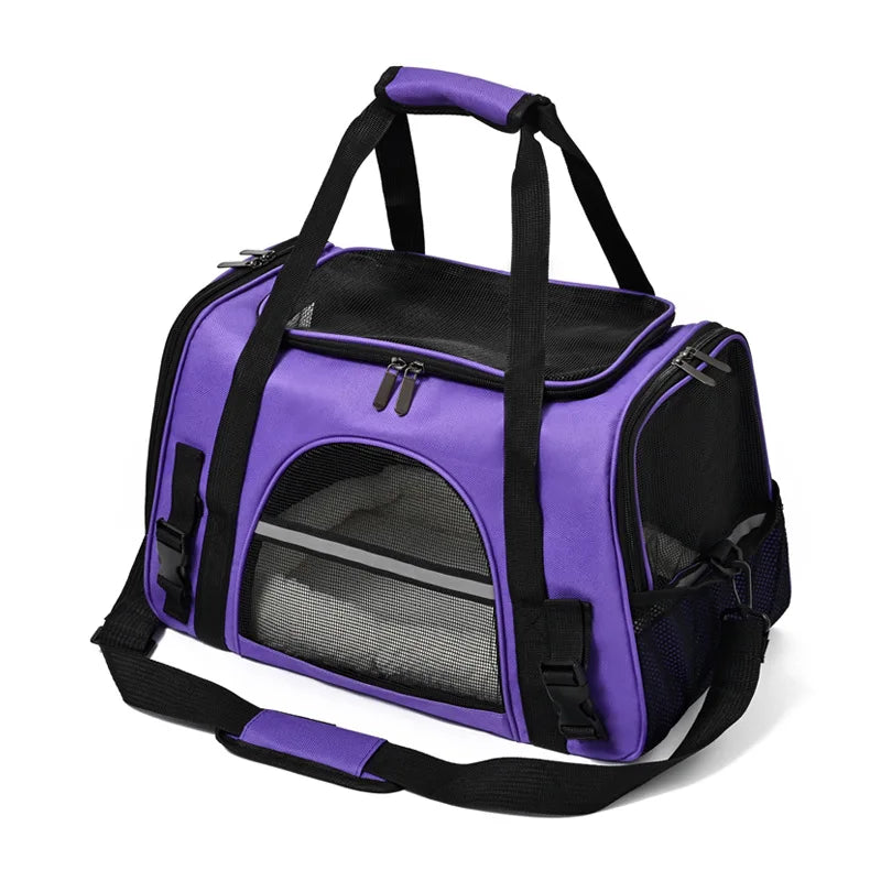 Sac transport respirant chat chien – Cabine avion, pliable