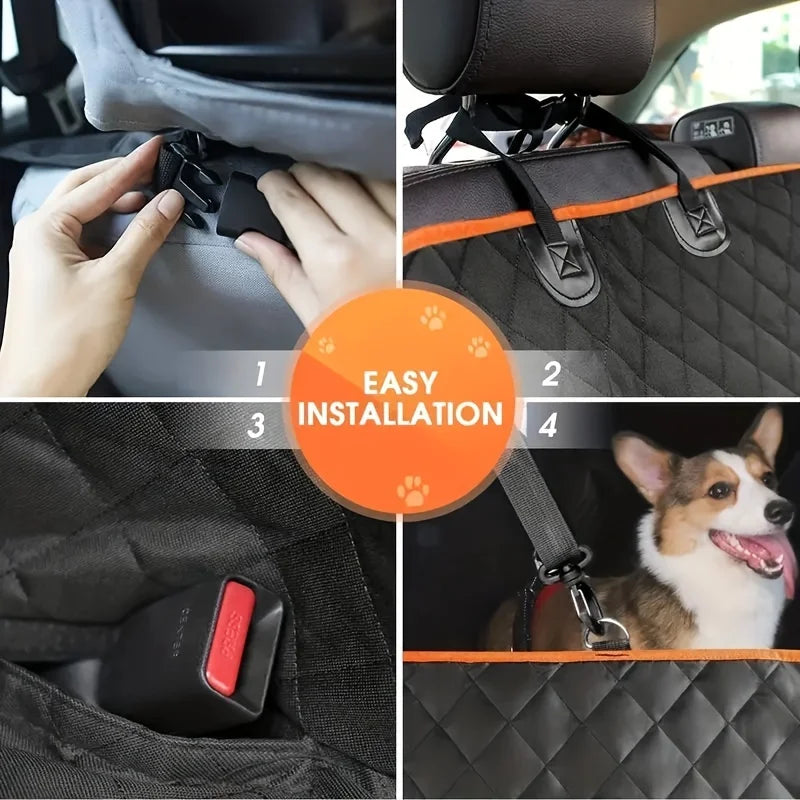 Housse siège voiture chien impérméable – Protection banquette arrière