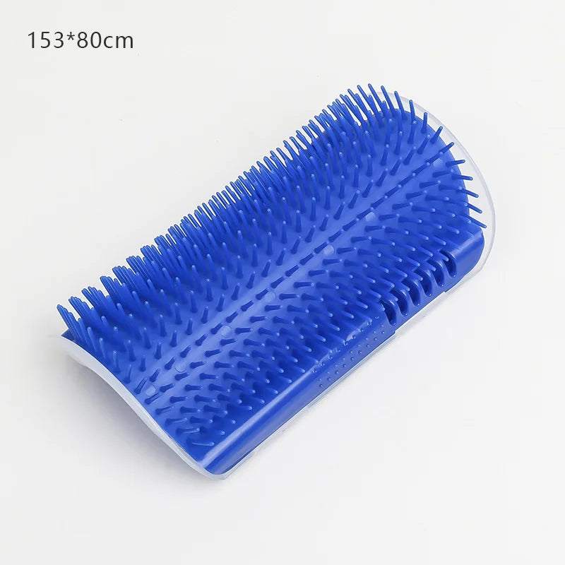 Brosse murale chat massage anti-poils – Silicone, fixation adhésive