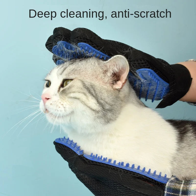 Gants toilettage silicone chien chat – Massage, démêlage doux