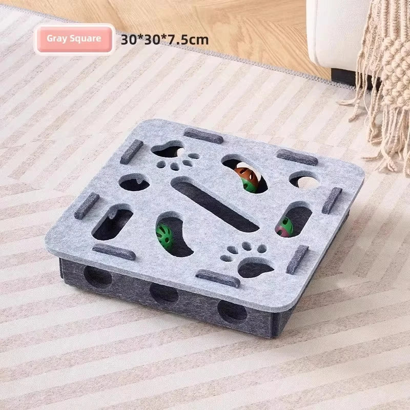Jouet puzzle feutre chat – Stimulation mentale, enrichissement