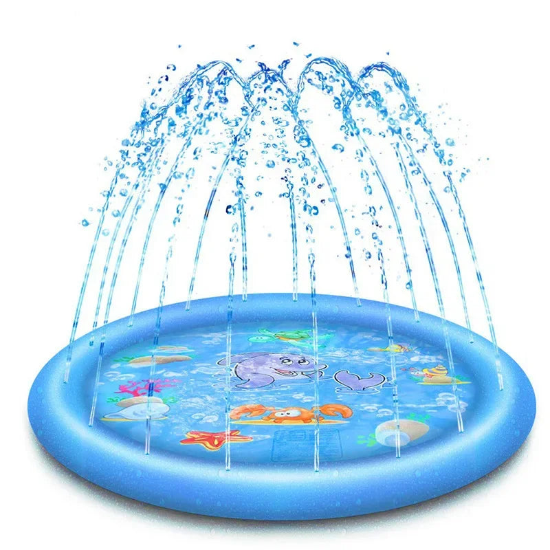 Piscine gonflable chien avec jet d’eau – Été, PVC résistant