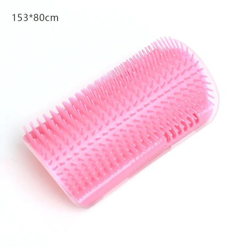 Brosse murale chat massage anti-poils – Silicone, fixation adhésive