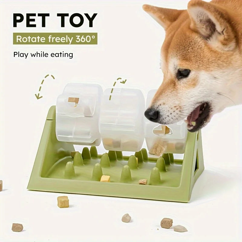 Jouet distributeur croquettes interactif chien – Anti-glouton