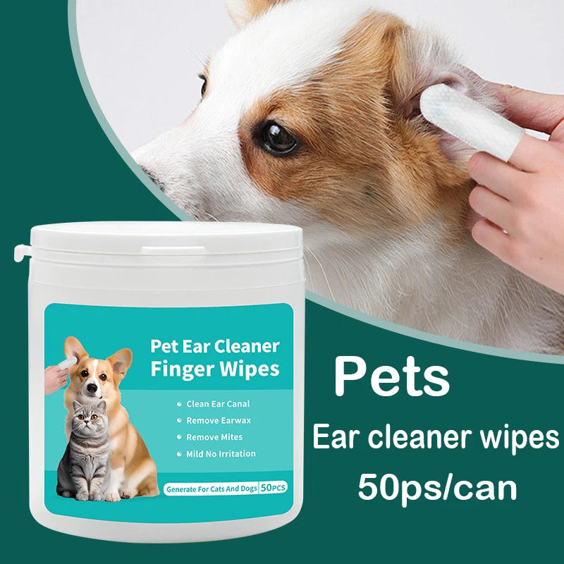 Lingettes nettoyantes oreilles chien chat – Soin hygiène