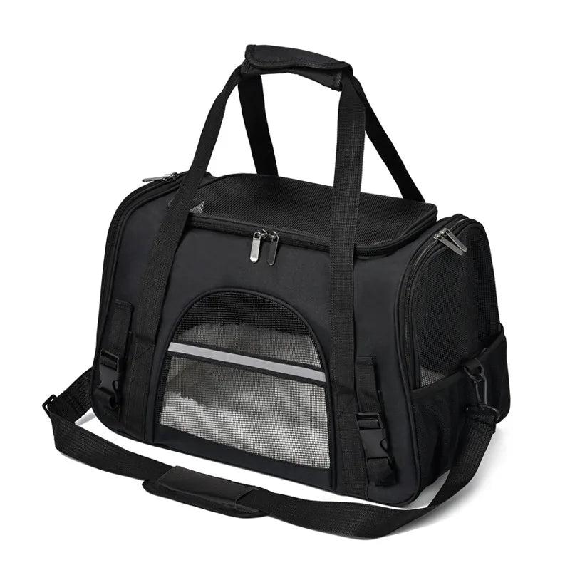 Sac transport respirant chat chien – Cabine avion, pliable