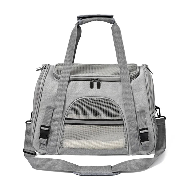 Sac transport respirant chat chien – Cabine avion, pliable