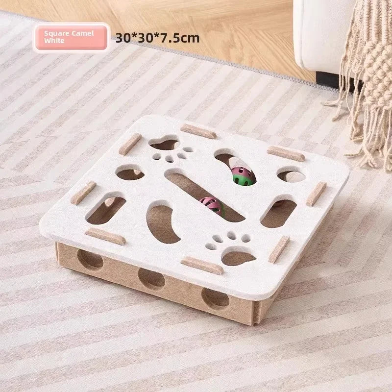Jouet puzzle feutre chat – Stimulation mentale, enrichissement