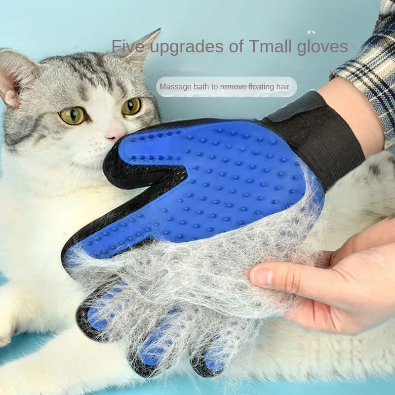 Gants toilettage silicone chien chat – Massage, démêlage doux