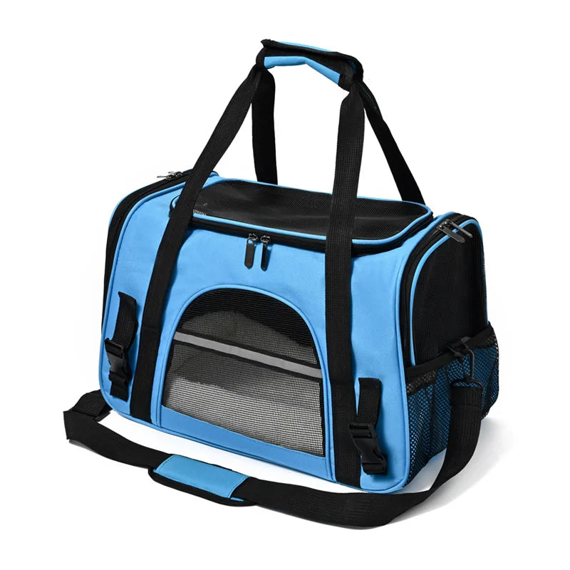 Sac transport respirant chat chien – Cabine avion, pliable