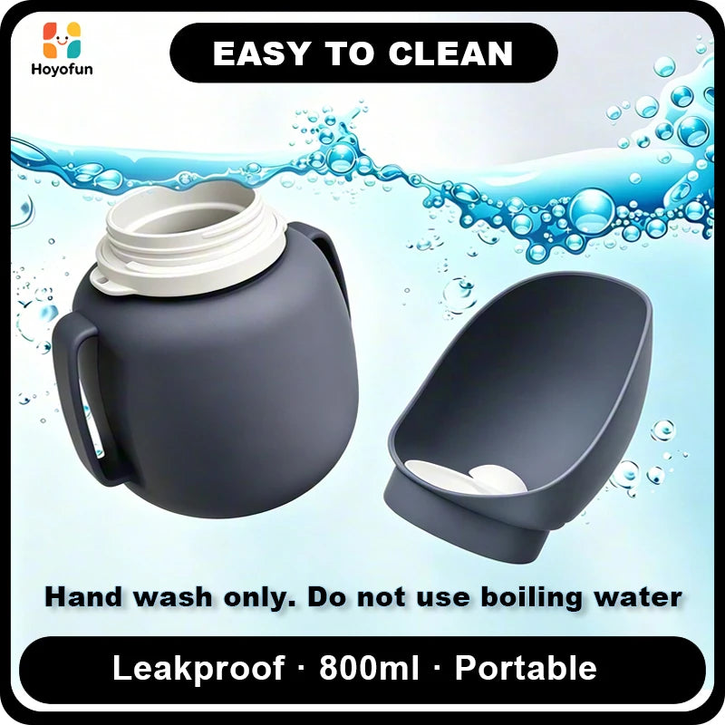 Bouteille eau portable chien 800ml – Distributeur intégré, sans BPA