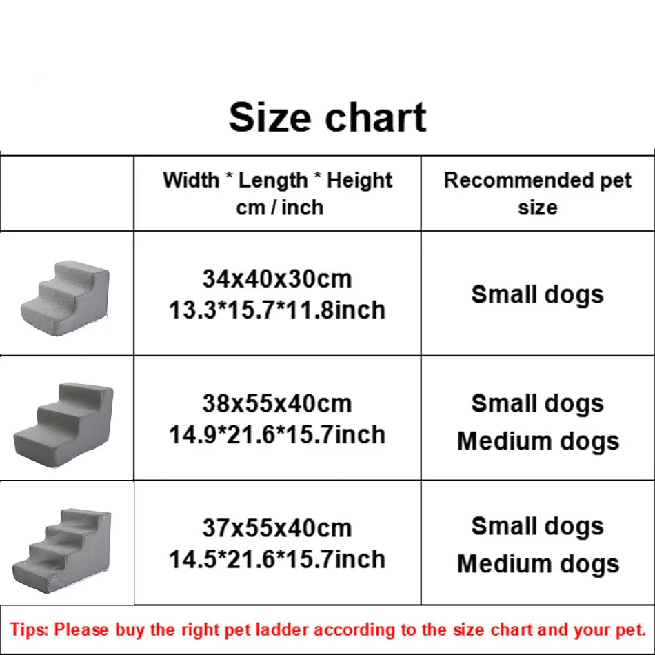 Escalier détachable chien chat – Accès canapé lit, antidérapant