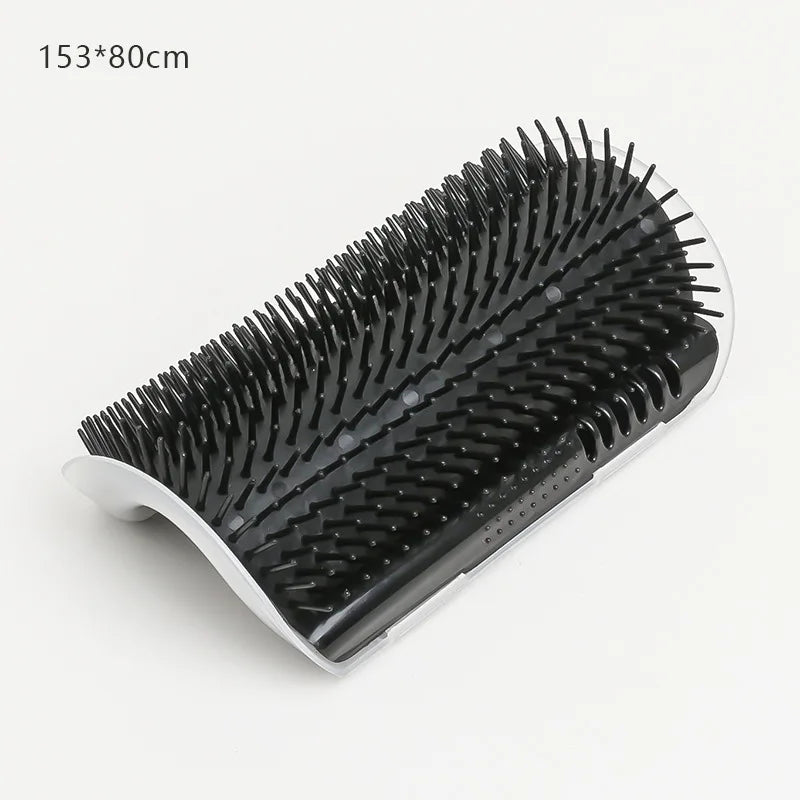 Brosse murale chat massage anti-poils – Silicone, fixation adhésive