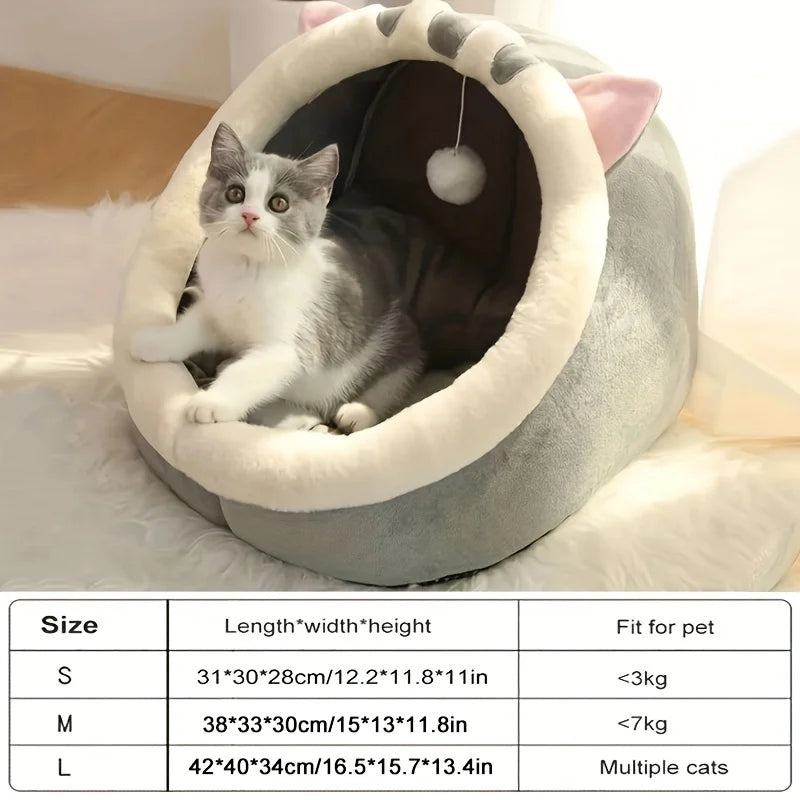Maison douillette chat – Coussin moelleux, design cosy