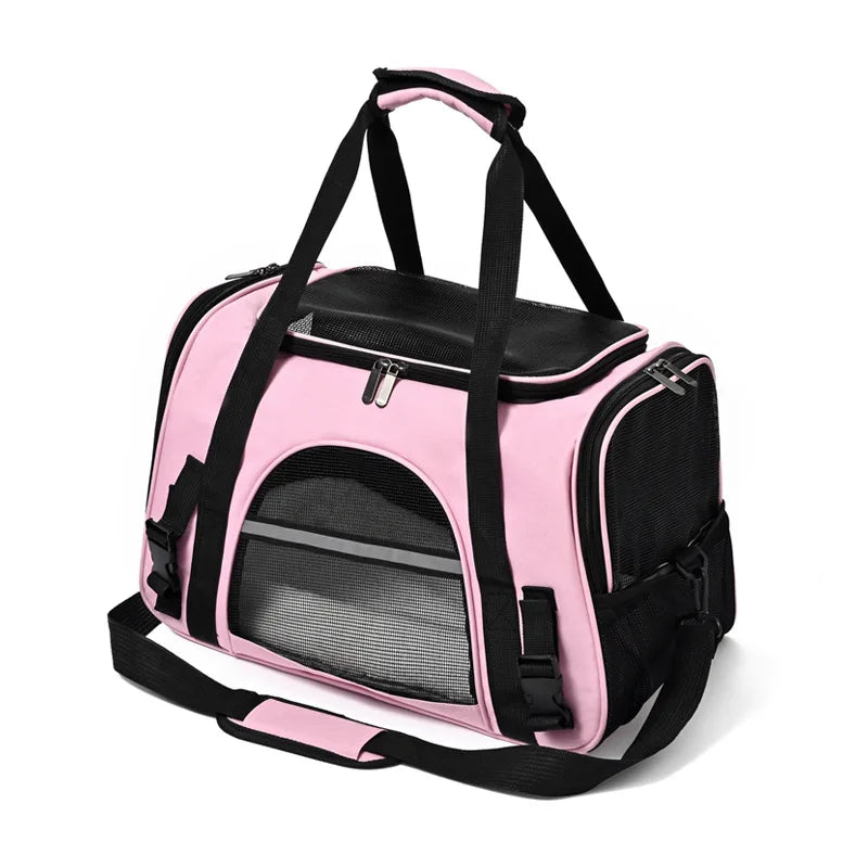 Sac transport respirant chat chien – Cabine avion, pliable