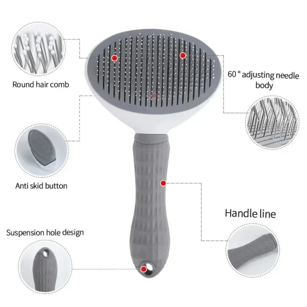 Brosse toilettage chien poils longs – Démêlage, acier inoxydable