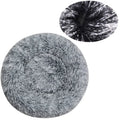 Lit rond ultra-doux grand chien chat – Lavable, antidérapant