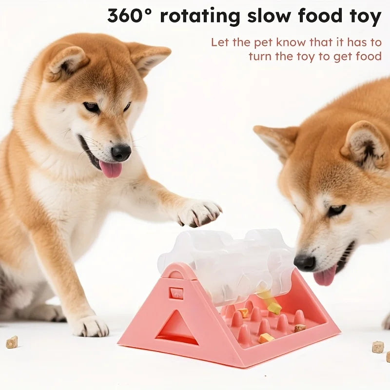Jouet distributeur croquettes interactif chien – Anti-glouton
