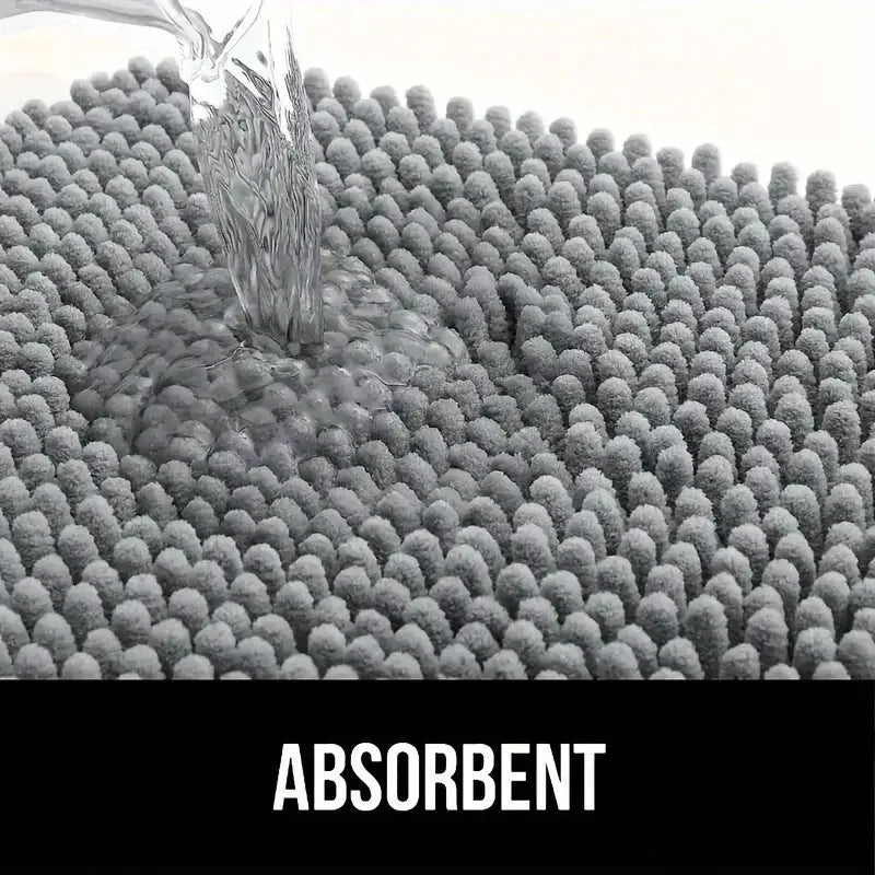 Tapis absorbant anti-boue pattes chien – Entrée maison