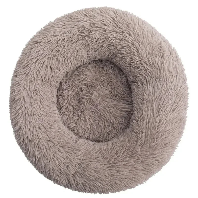 Lit rond ultra-doux grand chien chat – Lavable, antidérapant