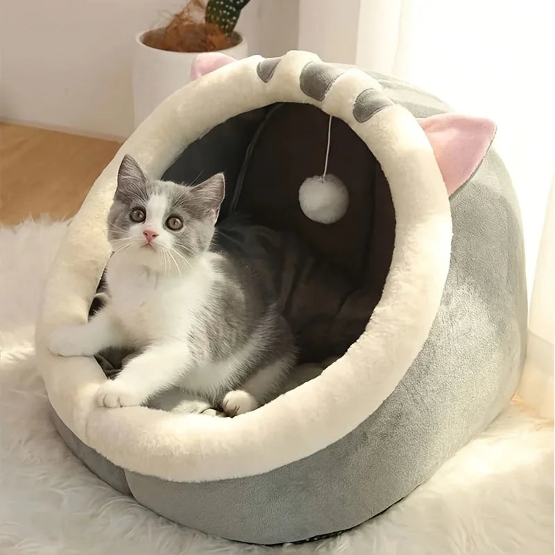 Maison douillette chat – Coussin moelleux, design cosy