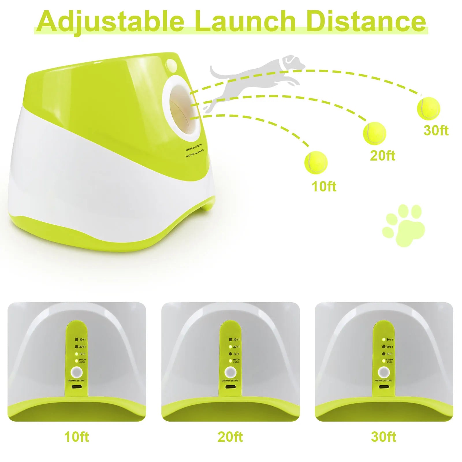Lance-balles automatique rechargeable chien – Jeu interactif