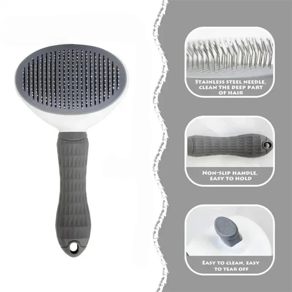 Brosse toilettage chien poils longs – Démêlage, acier inoxydable