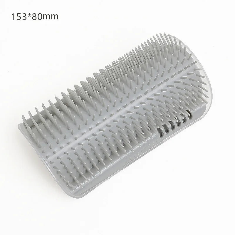 Brosse murale chat massage anti-poils – Silicone, fixation adhésive